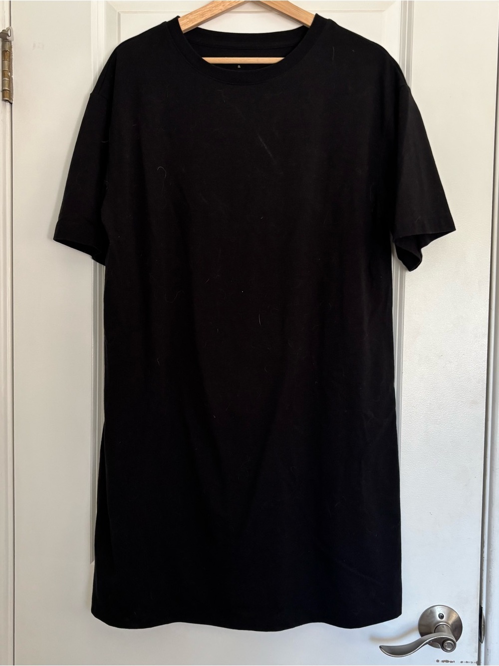 Black shirt dress